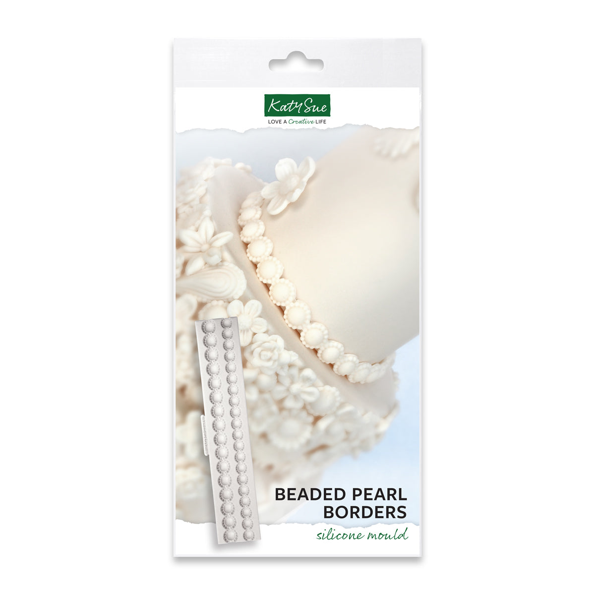 Beaded Pearl Borders Silicone Mould
