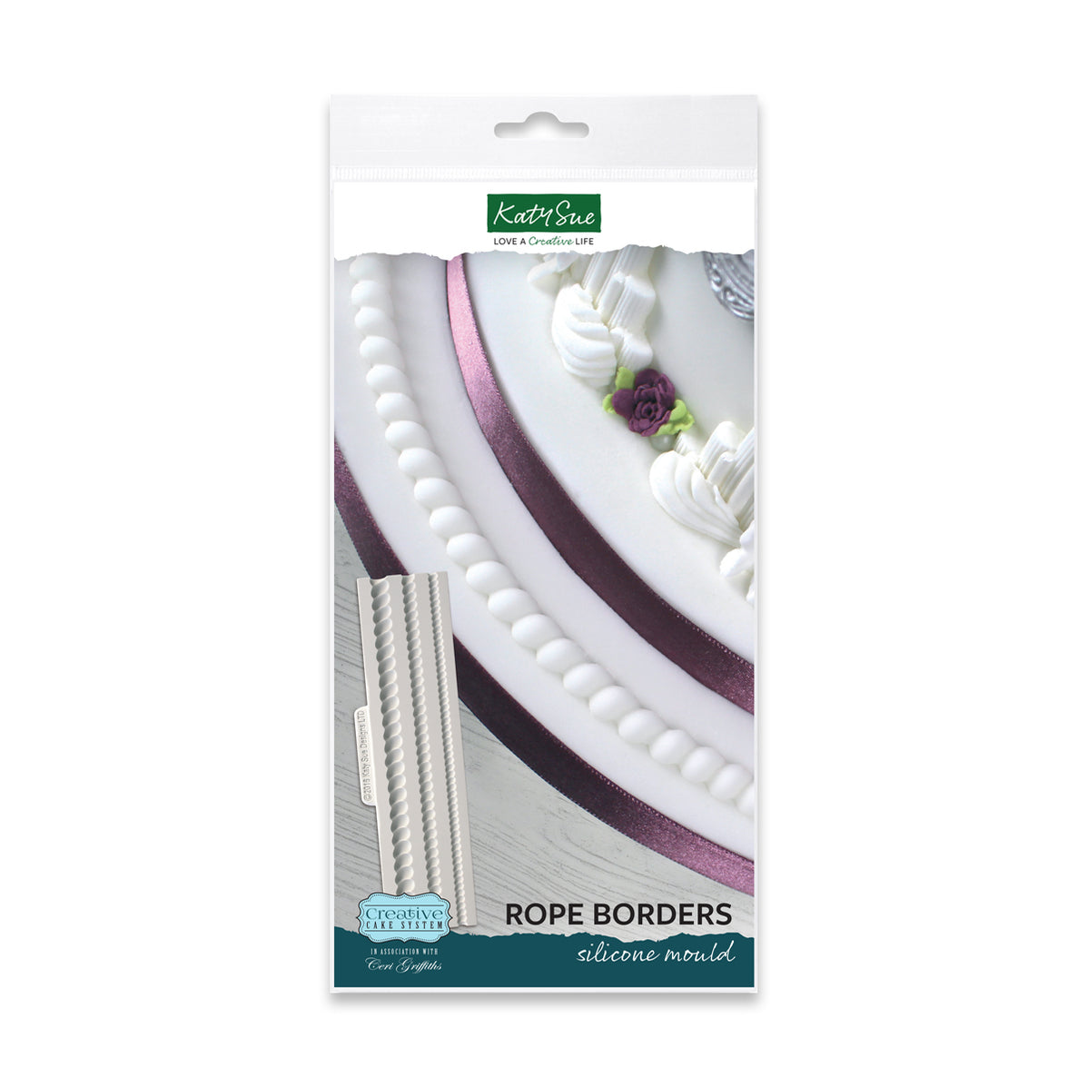 Rope Border Silicone Cake Mould | Katy Sue Designs