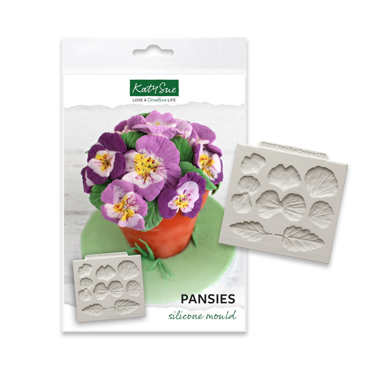 Pansies Silicone Mould