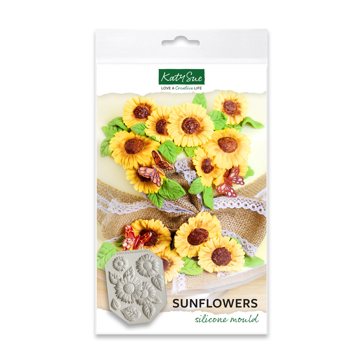 Sunflowers Silicone Mould — Katy Sue Designs