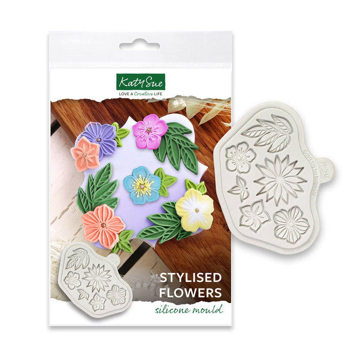 Stylised Flowers Silicone Mould