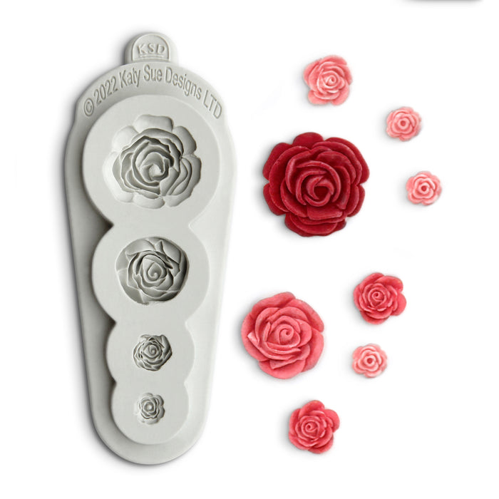 Roses 4 in 1 Silicone Mould