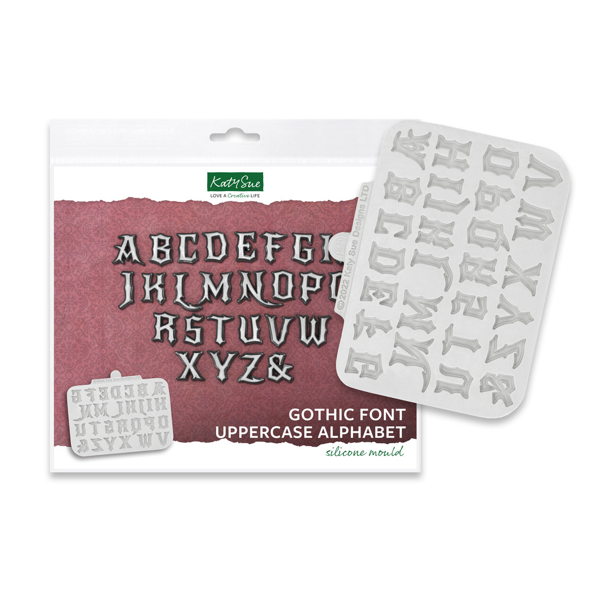 Gothic Font Uppercase Alphabet Silicone Mould