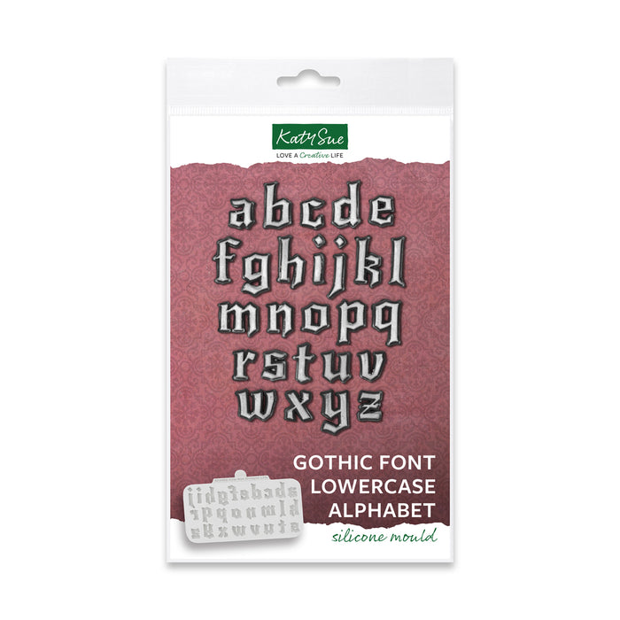 Gothic Font Lowercase Alphabet Silicone Mould