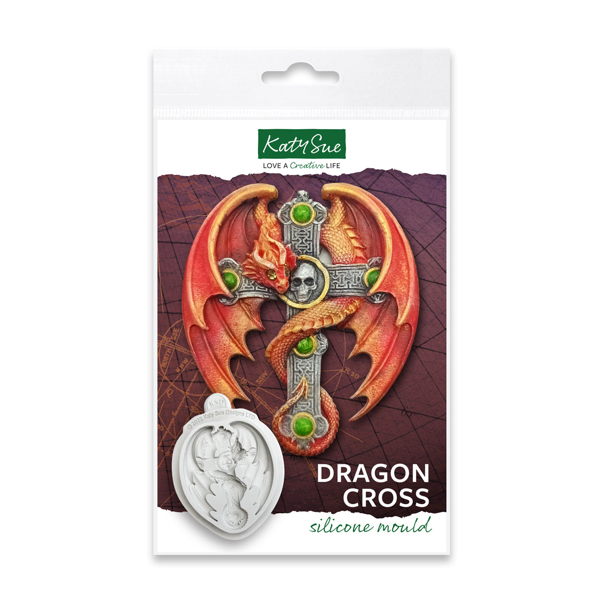 Dragon Cross Silicone Mould