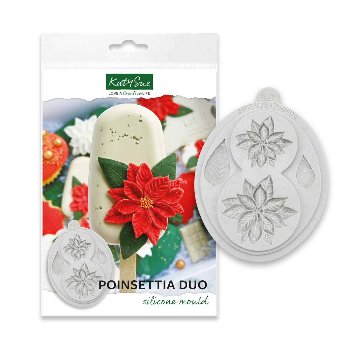 Poinsettia Duo Silicone Mould