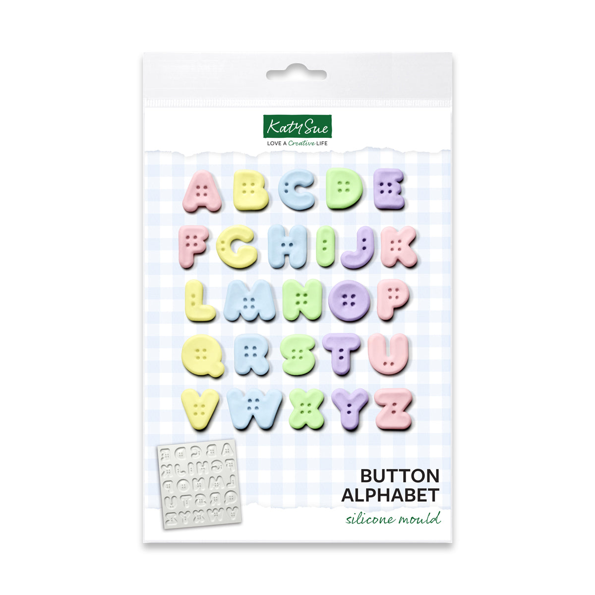 Button Alphabet Silicone Mould — Katy Sue Designs