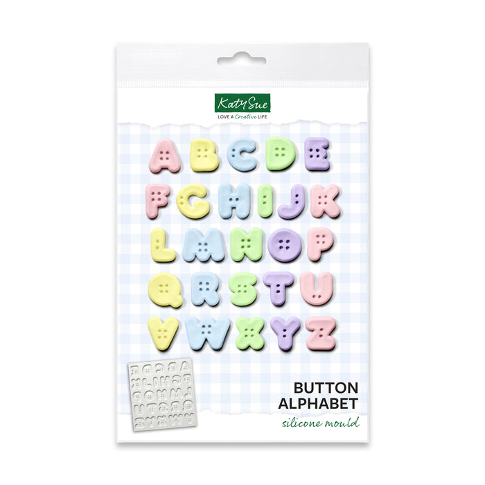 Button Alphabet Silicone Mould