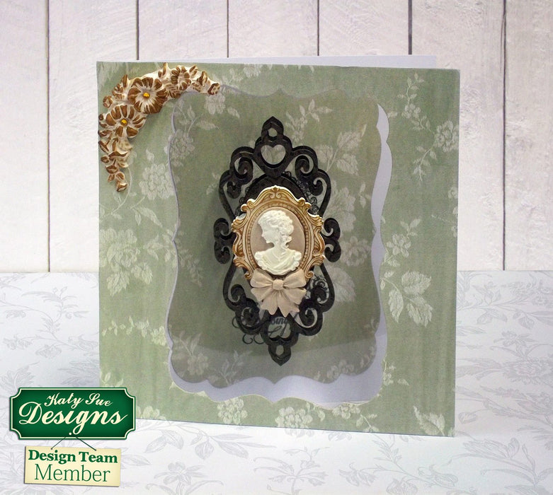 C - An idea using the Oval Cameo & Oval Frame 2 Silicone Mould product