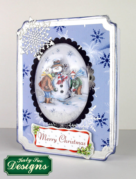 C - An idea using the Snow Globe Christmas Scenes product