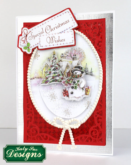 C - An idea using the Snow Globe Christmas Scenes & Flower Soft Kit product