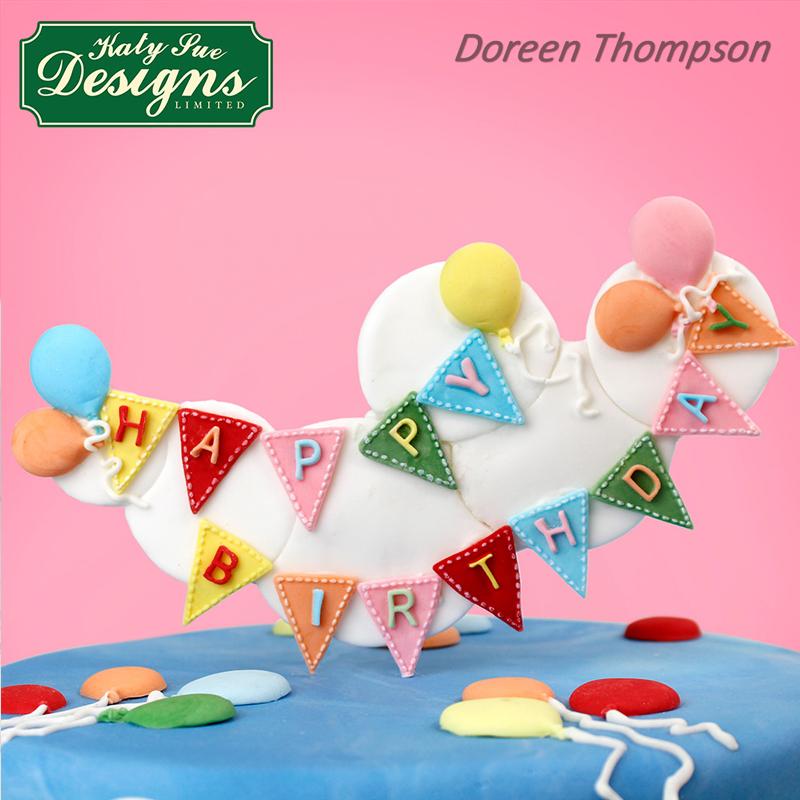 CD - Alphabet bunting cake decorating mould 