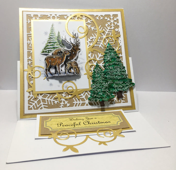 Snow Globe Winter Animal Scenes | Paper Craft Pad (Not Die Cut)
