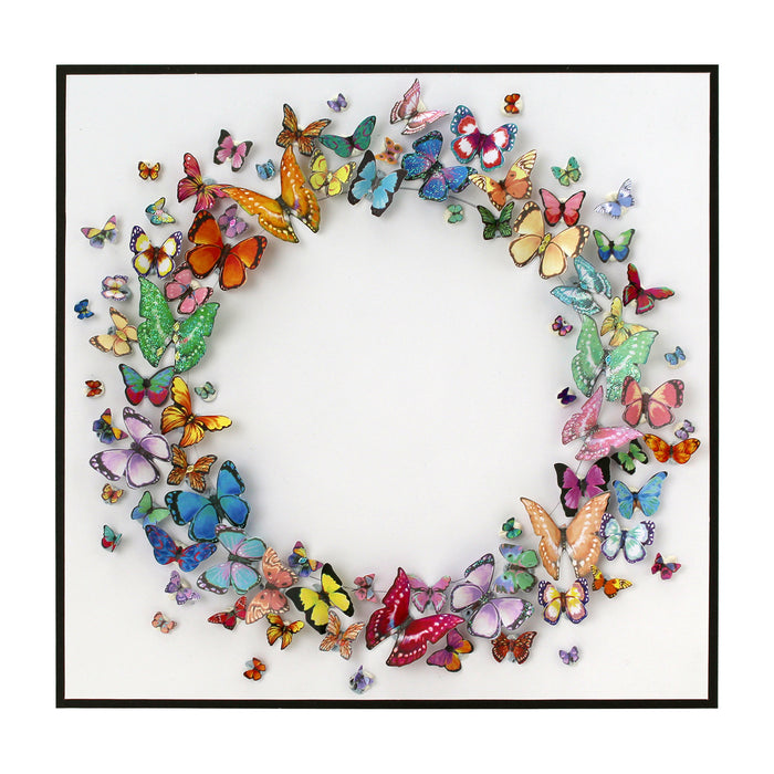 Ein Kaleidoskop aus gestanzten Schmetterlingen, 2 Blatt