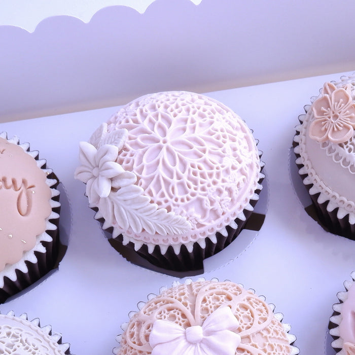 Floral Lace Cupcake Silicone Mould