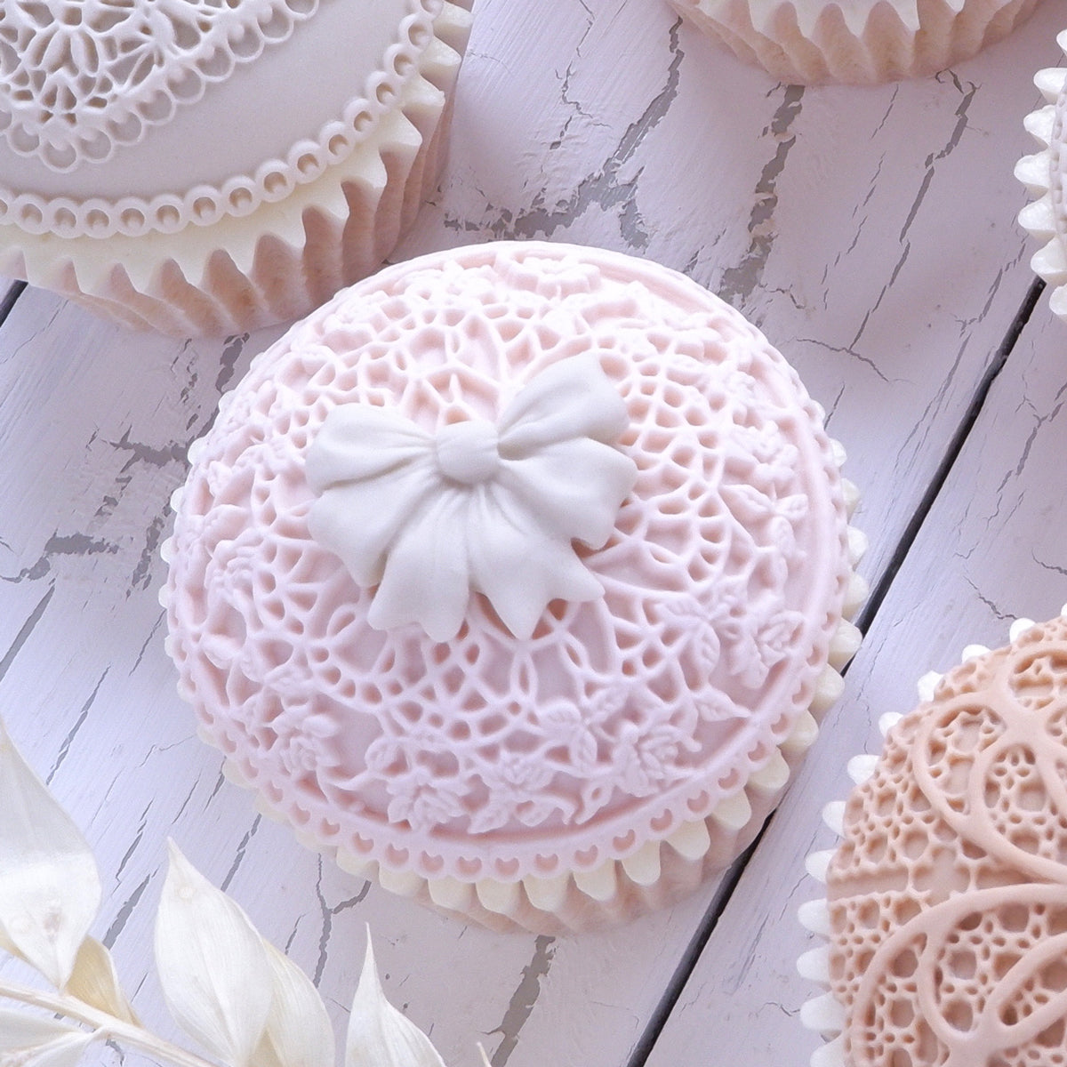 Floral Lace Cupcake Silicone Mould