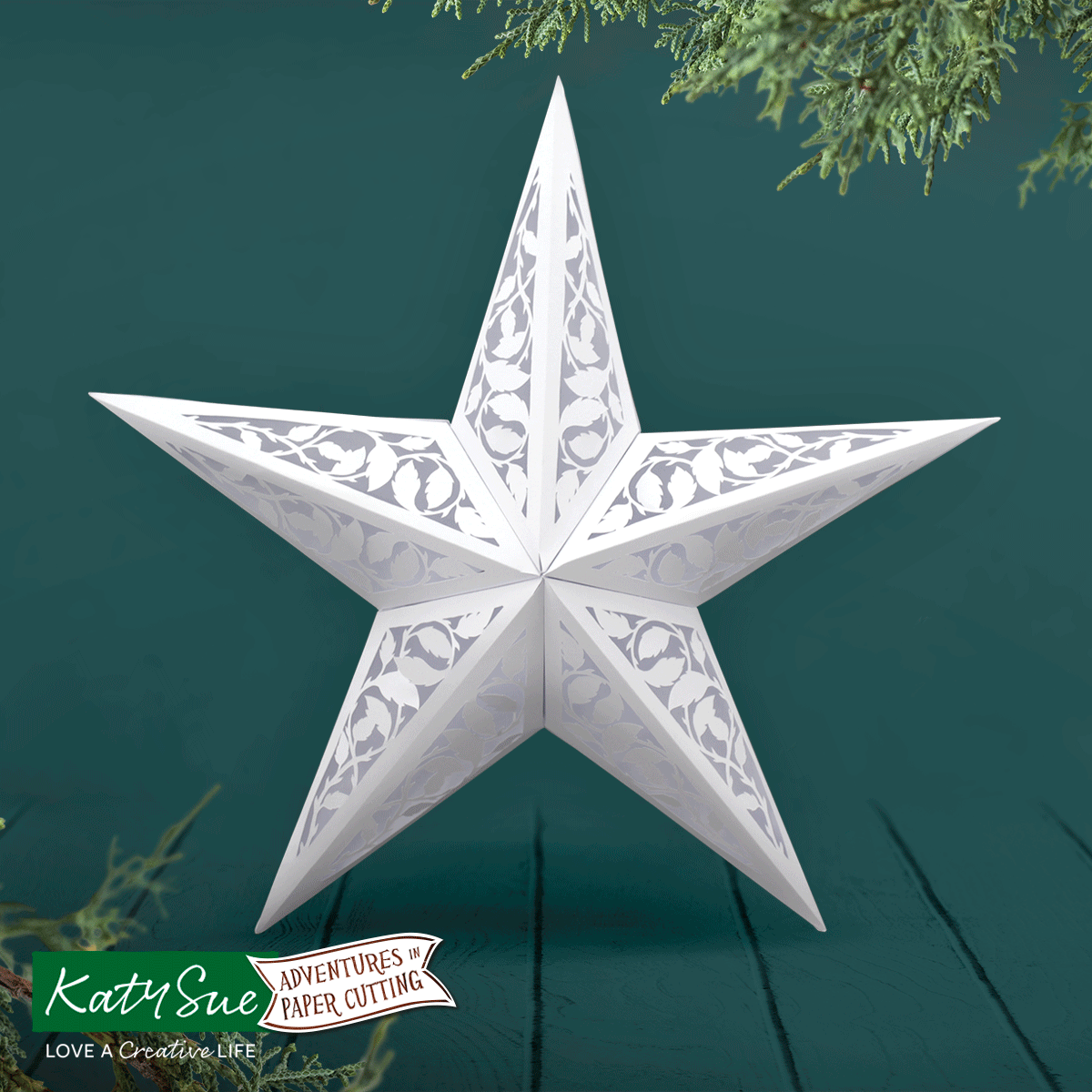 3D Paper Star Decorations Paper Cutting Digital Template — Katy Sue Designs
