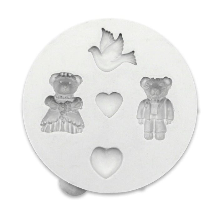 Miniature Wedding Bears Silicone Mould