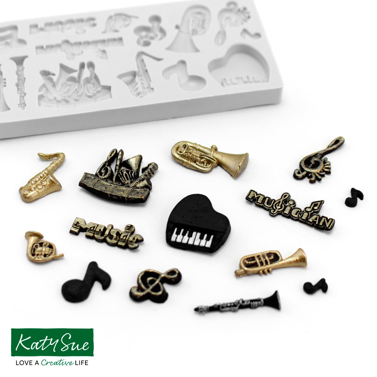 Miniature Music Set Silicone Mould