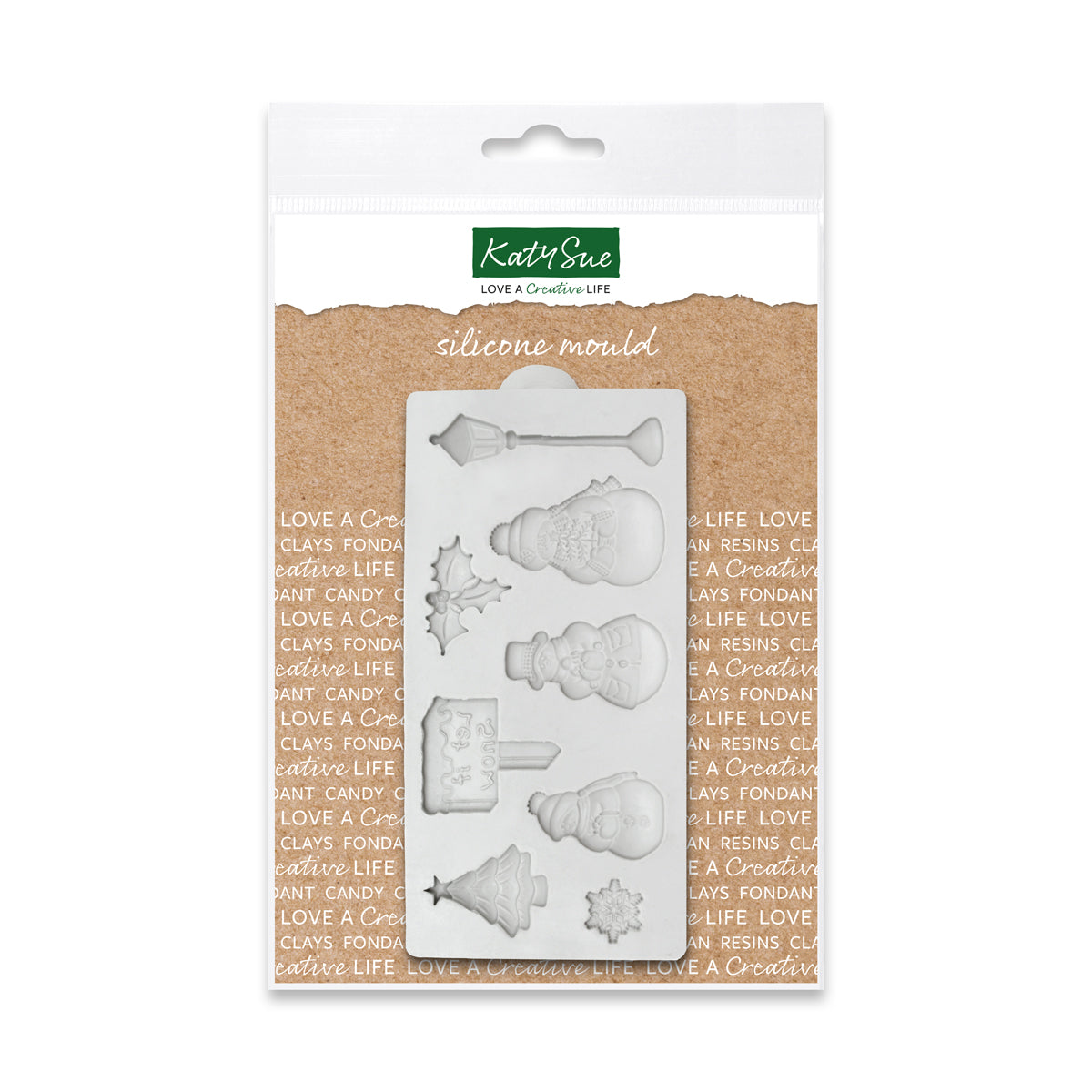 Miniature Let it Snow Silicone Mould