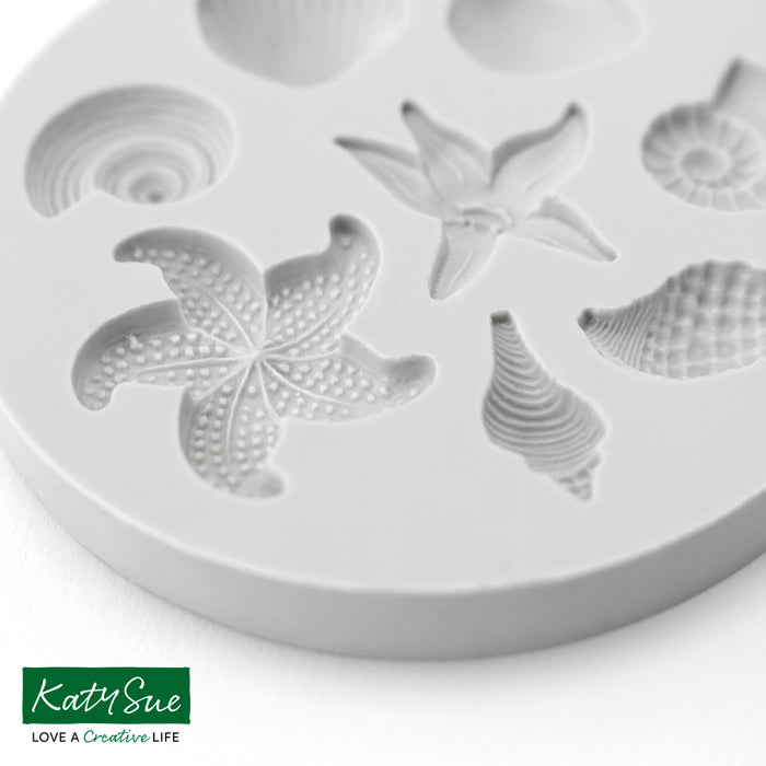 Miniature Shells and Starfish Silicone Mould