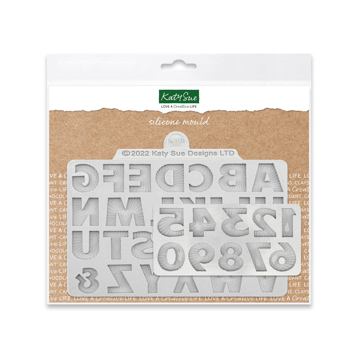 Starburst Alphabet and Numbers Silicone Mould Set of 2