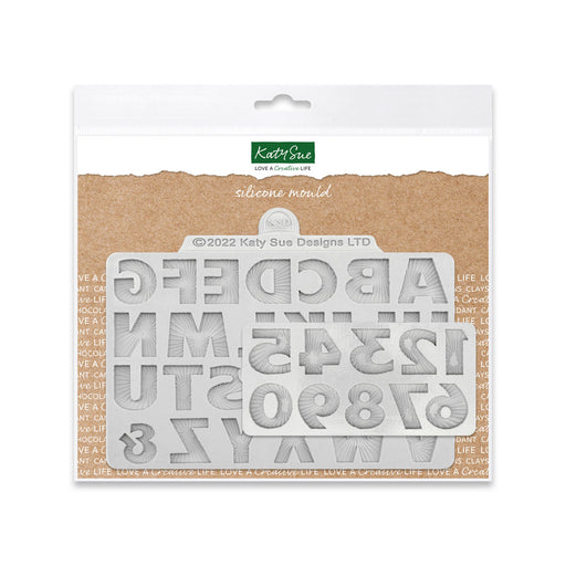 Starburst Alphabet and Numbers Silicone Mould Set of 2