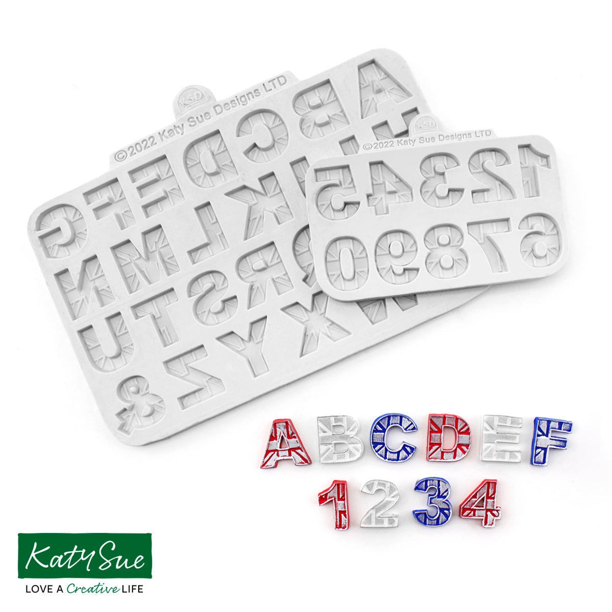 C&D Union Jack Alphabet and Numbers Mold