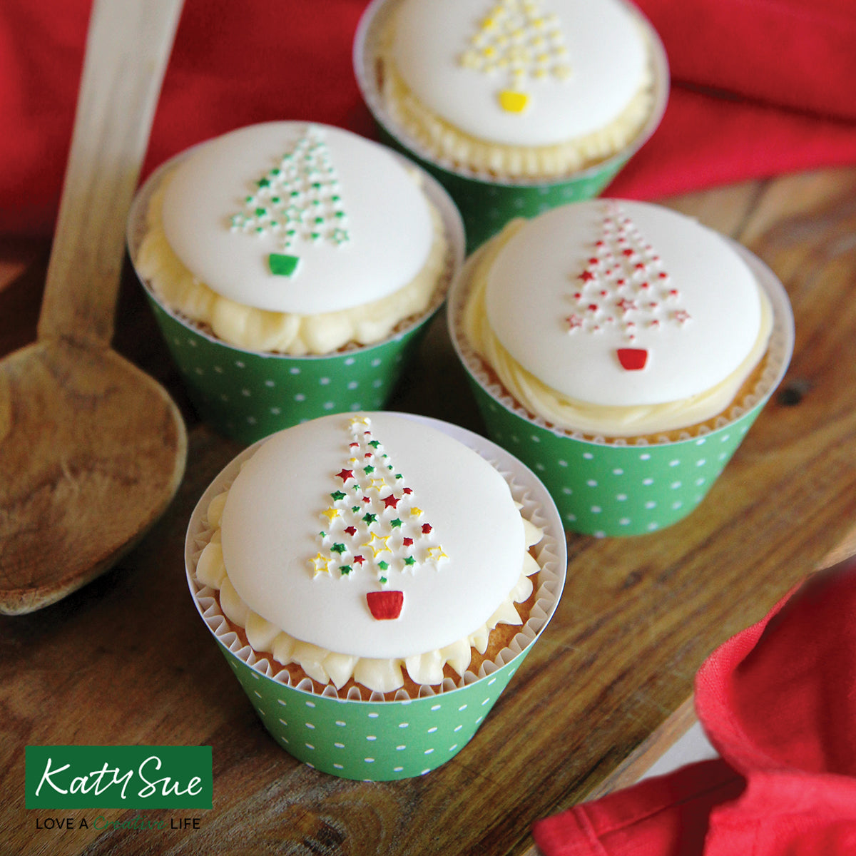 Christmas Tree Cupcake Topper Silicone Mould