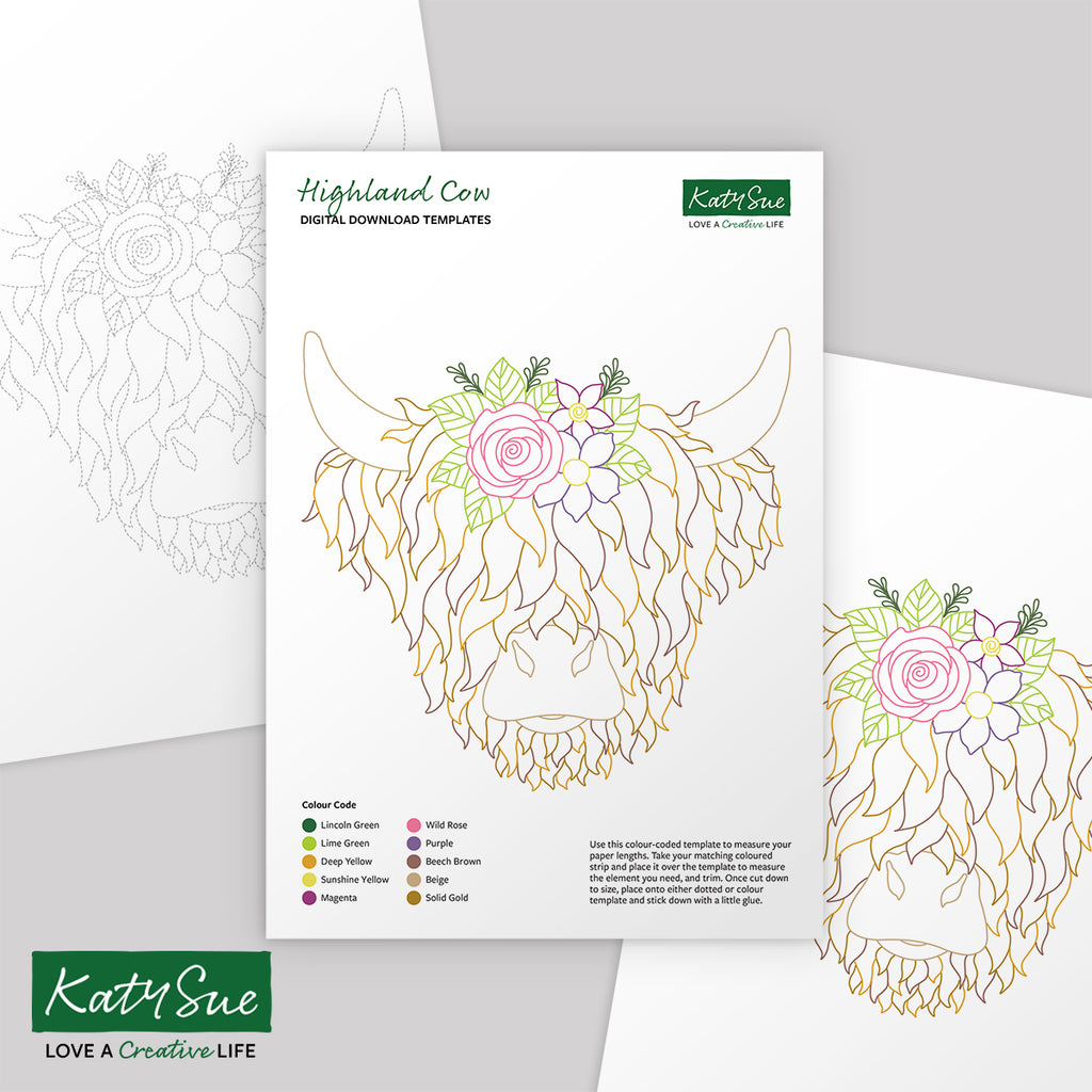 Digital Quilling Templates | Katy Sue Designs