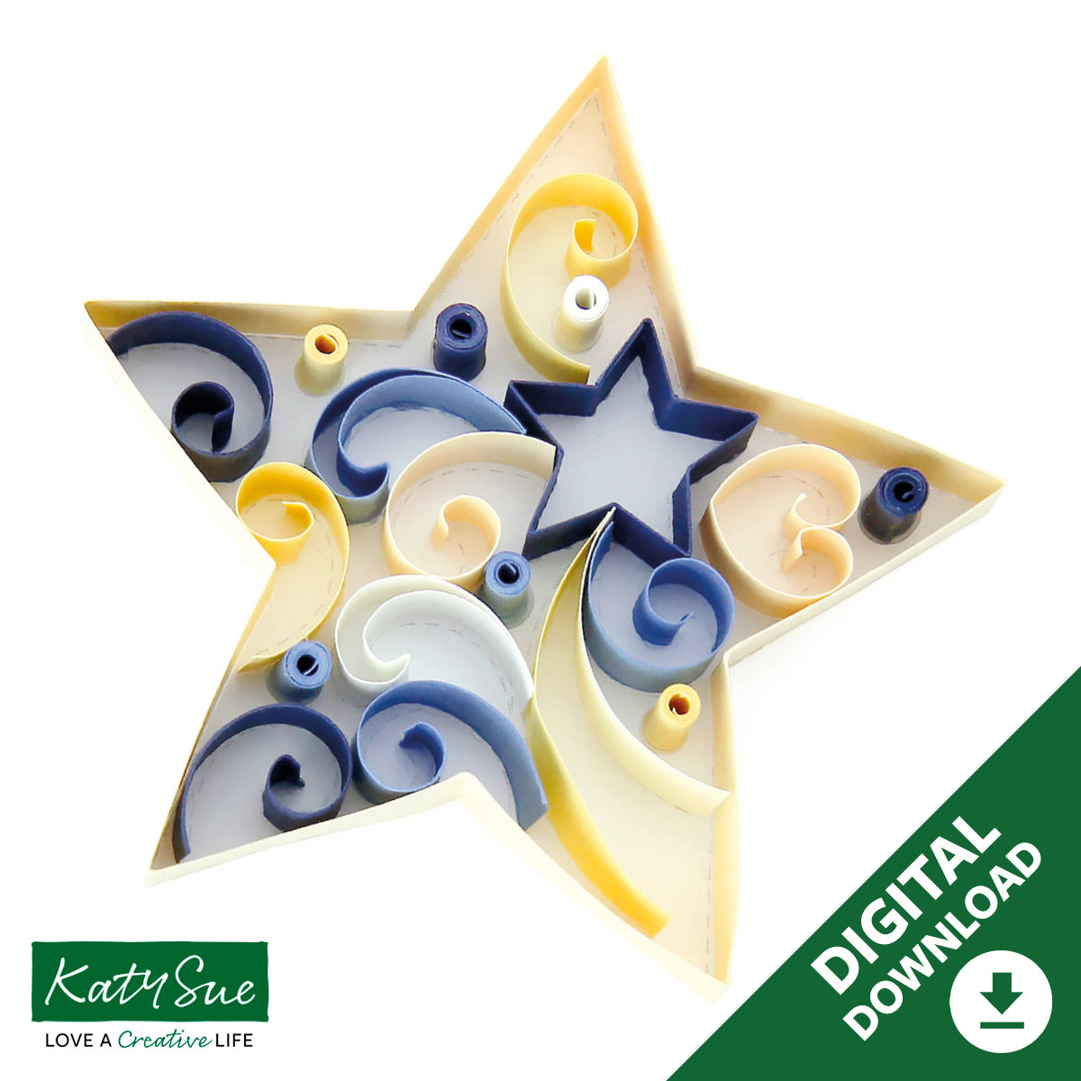 Star Guided Quilling Download — Katy Sue Designs