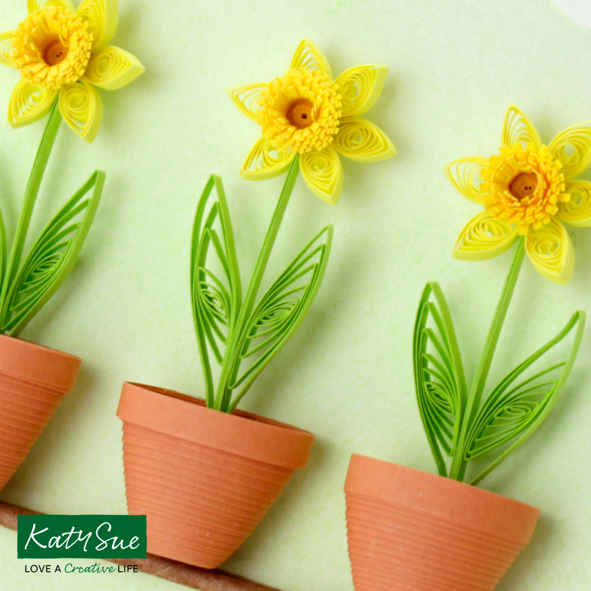 Miniature Flower Pots Quilling Kit Katy Sue Designs