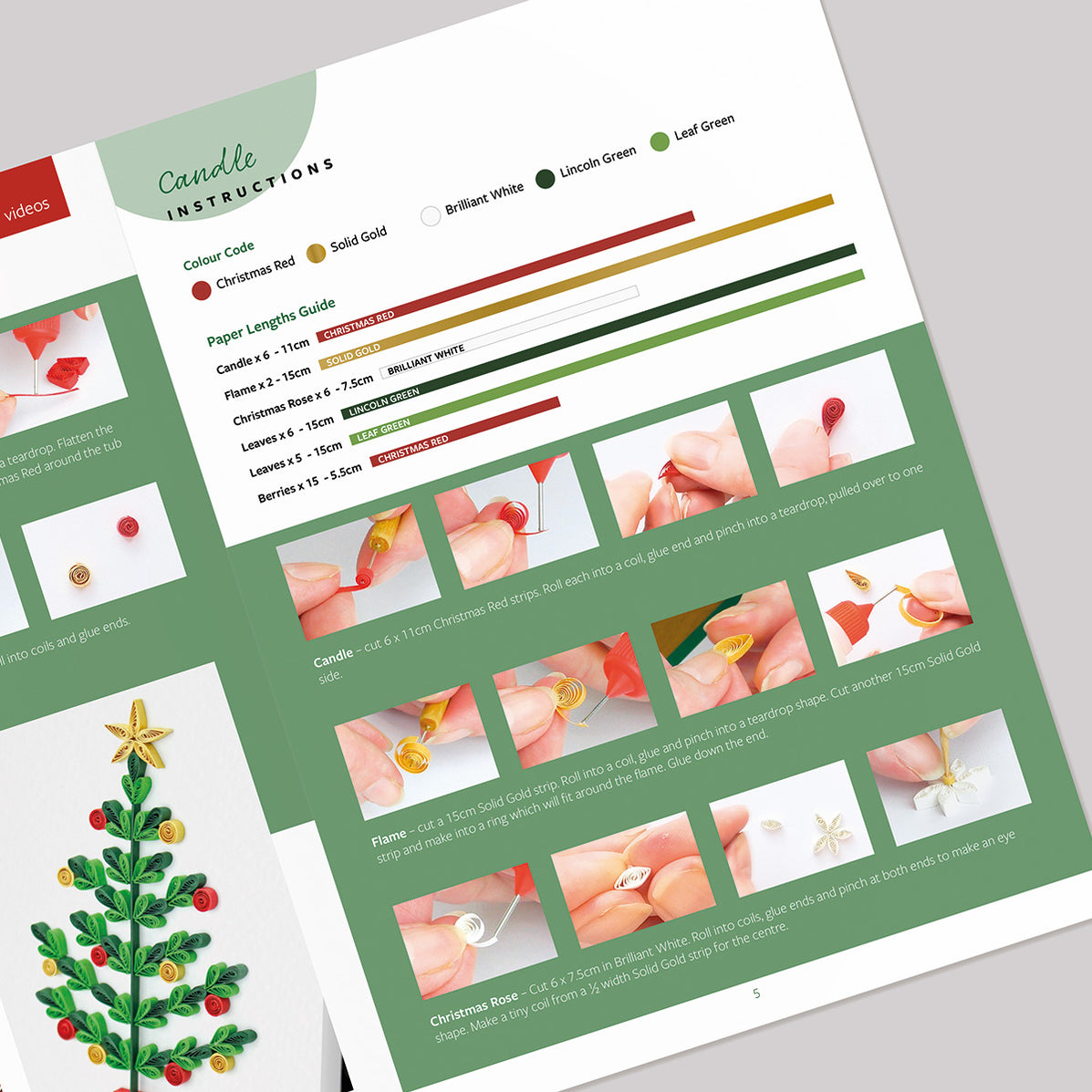 Miniature Traditional Christmas Quilling Kit Katy Sue Designs