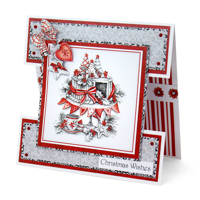 Kanban Crafts Greyscale Christmas Sentiment Toppers, 2 sheets
