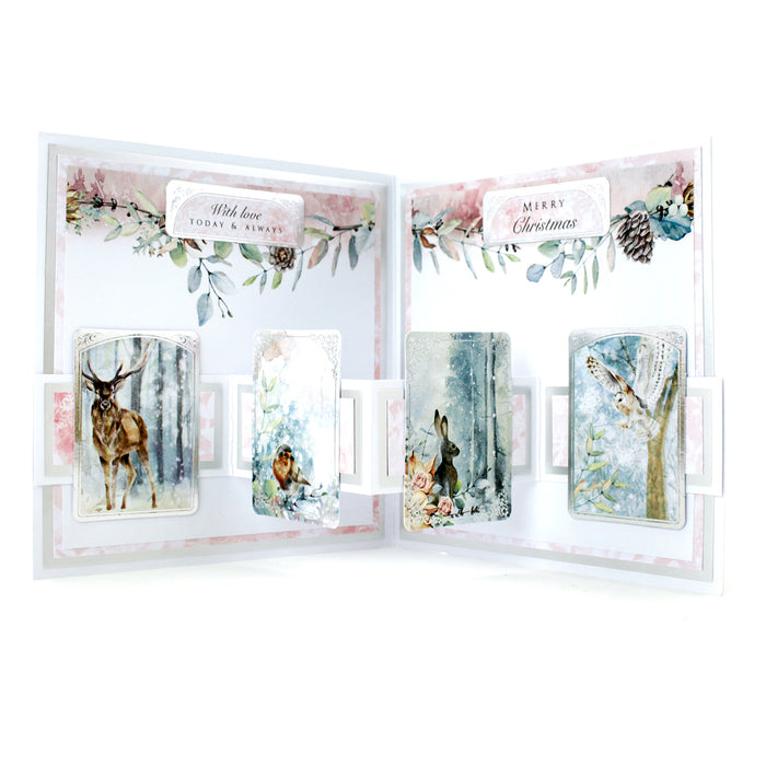 Winter Wonderland Foiled Paper Craft Toppers, 6 sheets