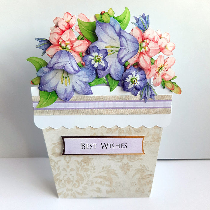 Blumen-Patch-Töpfe-Kartenherstellungsset