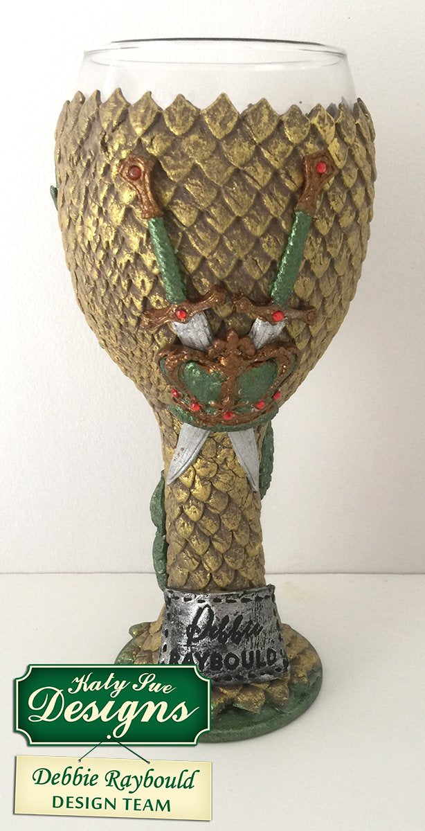 Continuous Dragon Scales Silicone Mould