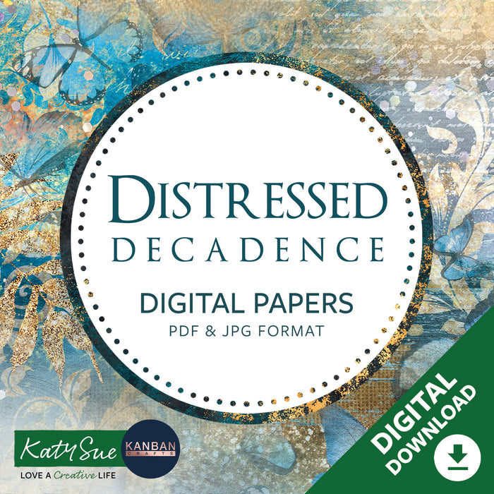 Distressed Decadence Digital Papers Collection