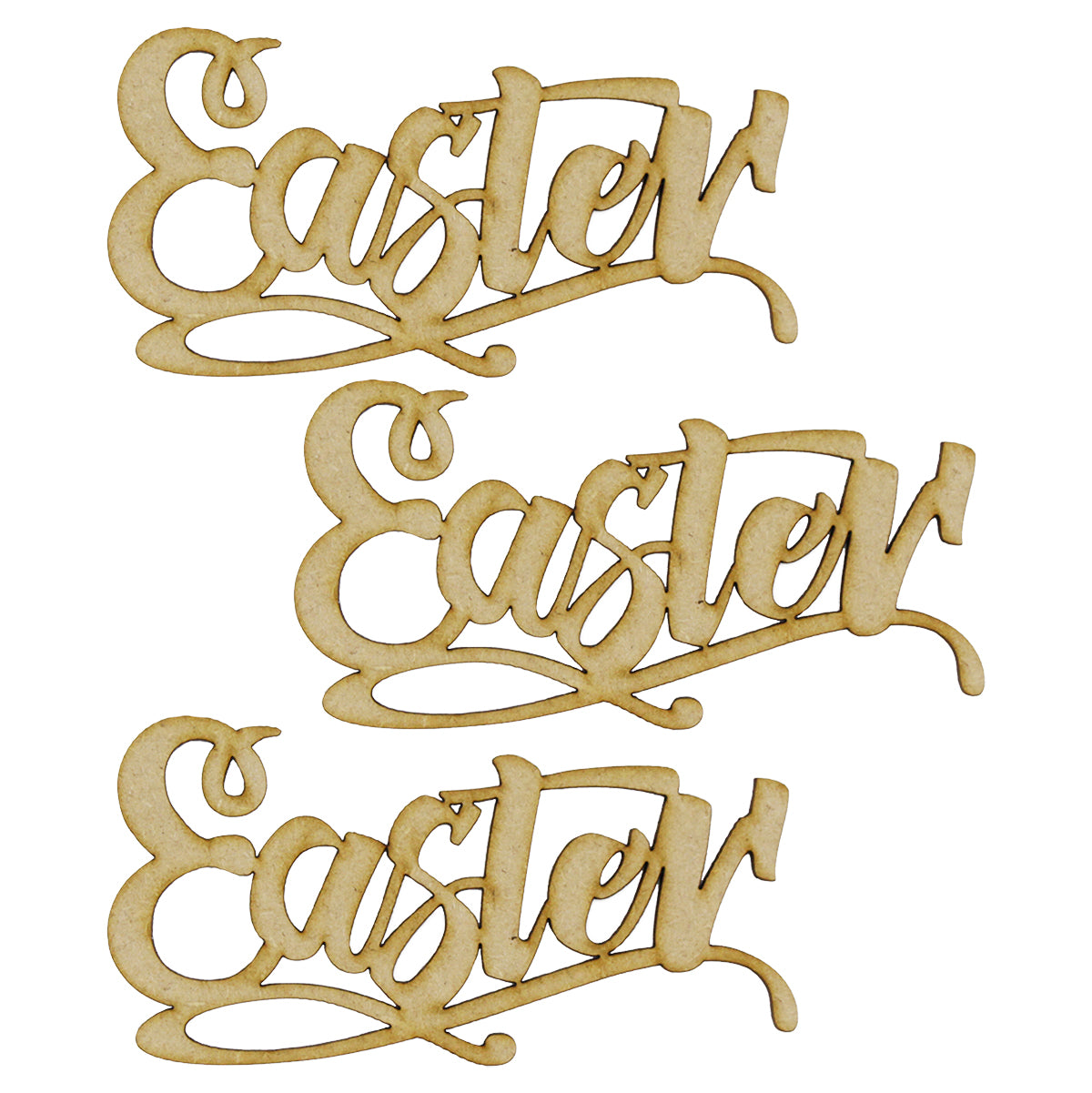 MDF Embellishment Words - Easter (Set of 3)