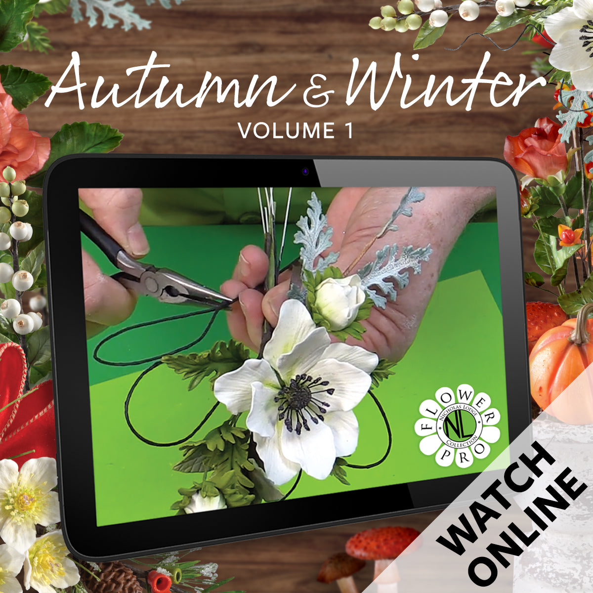 Flower Pro ONLINE – Autumn & Winter Master Class Collection Vol 1