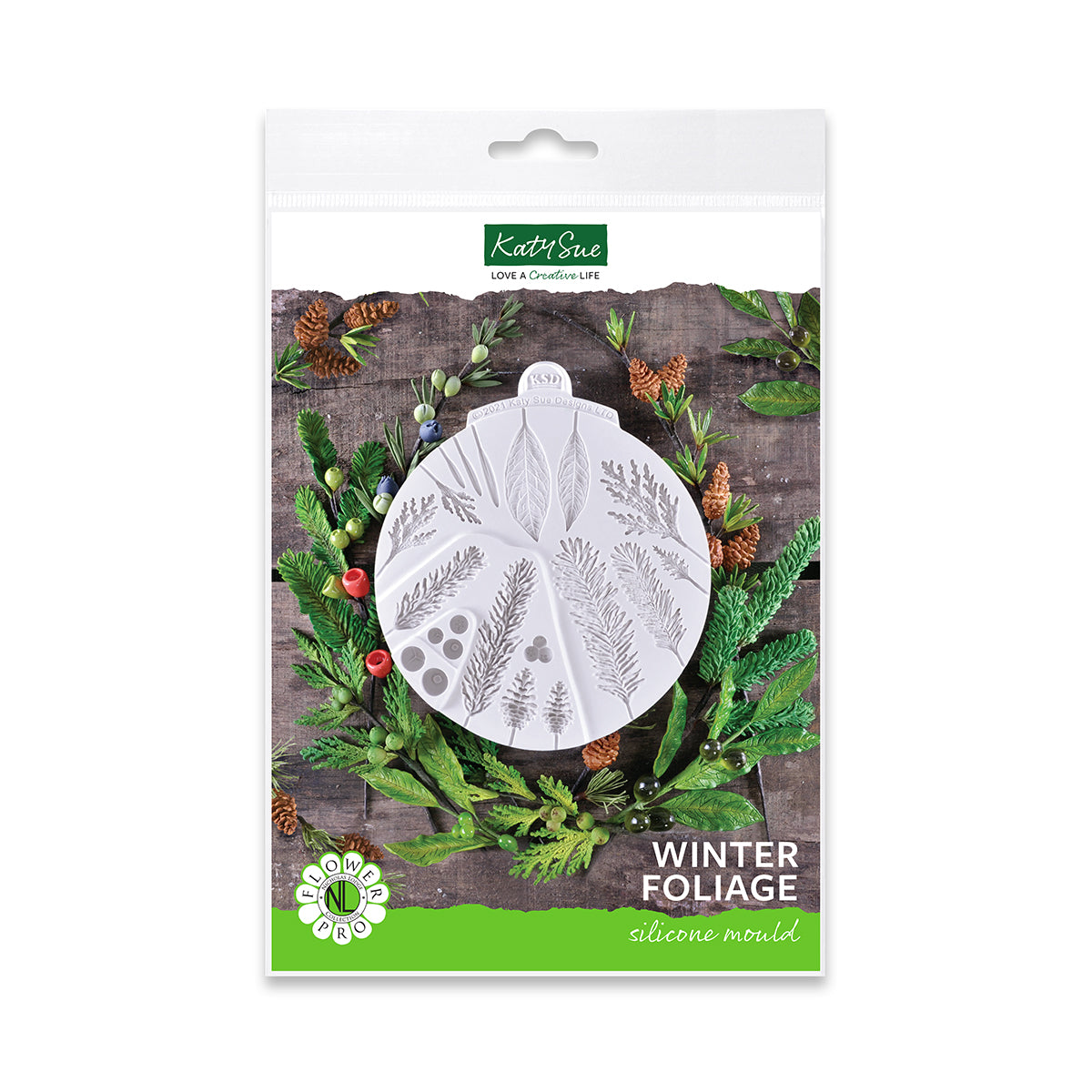 C&D - Flower Pro Winter Foliage Silicone Mould