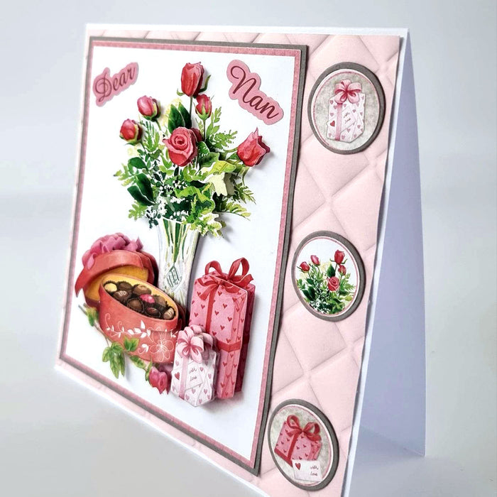 Die Cut Decoupage – Roses and Chocolate (pack of 3)