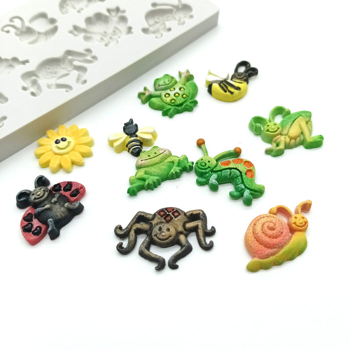 Miniature Summer Bugs Silicone Mould