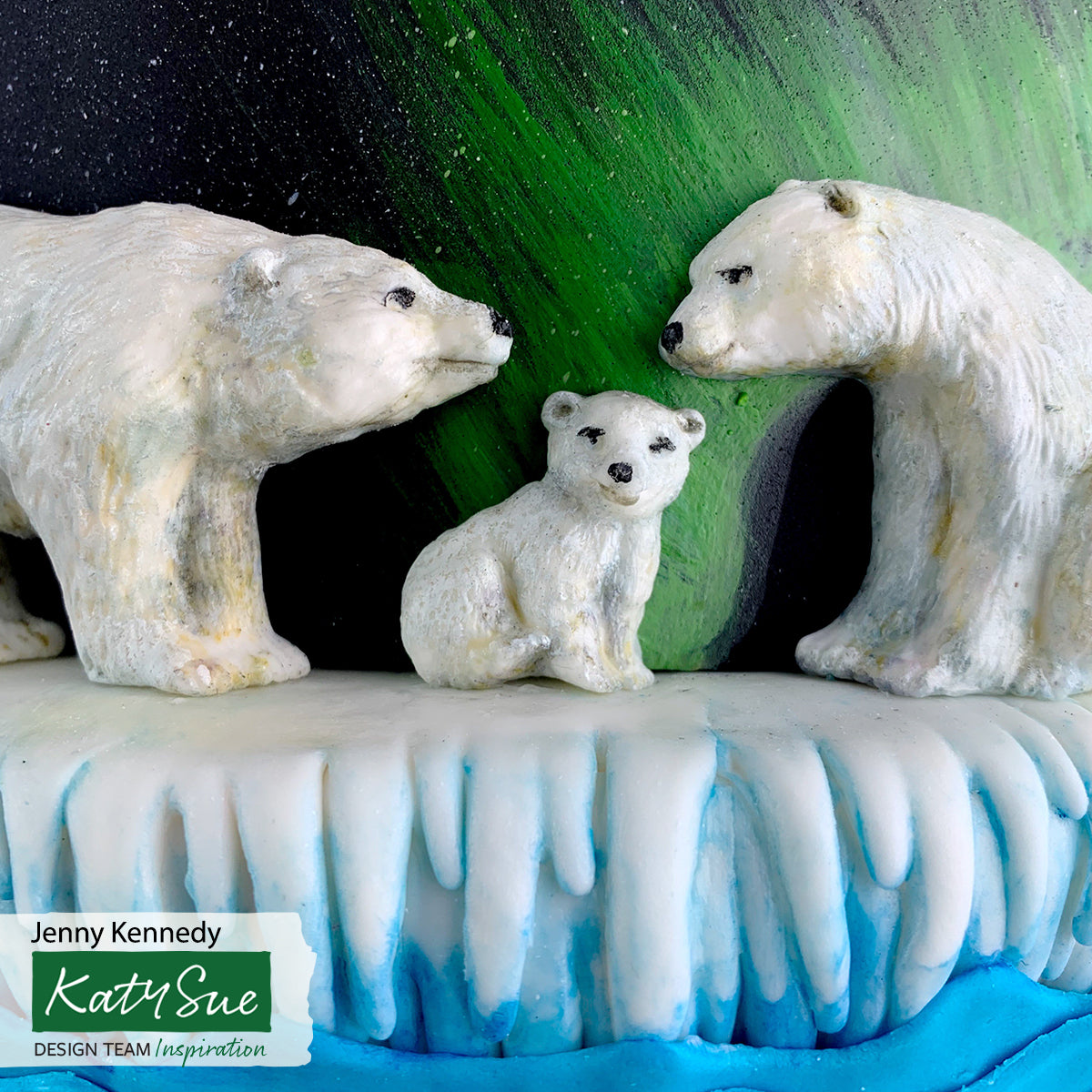 Polar Bear Family Silicone Mould