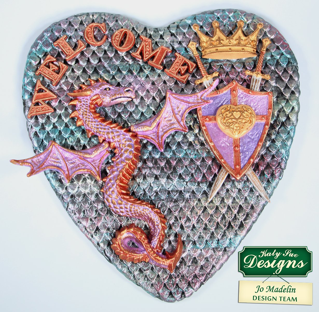 Continuous Dragon Scales Silicone Mould