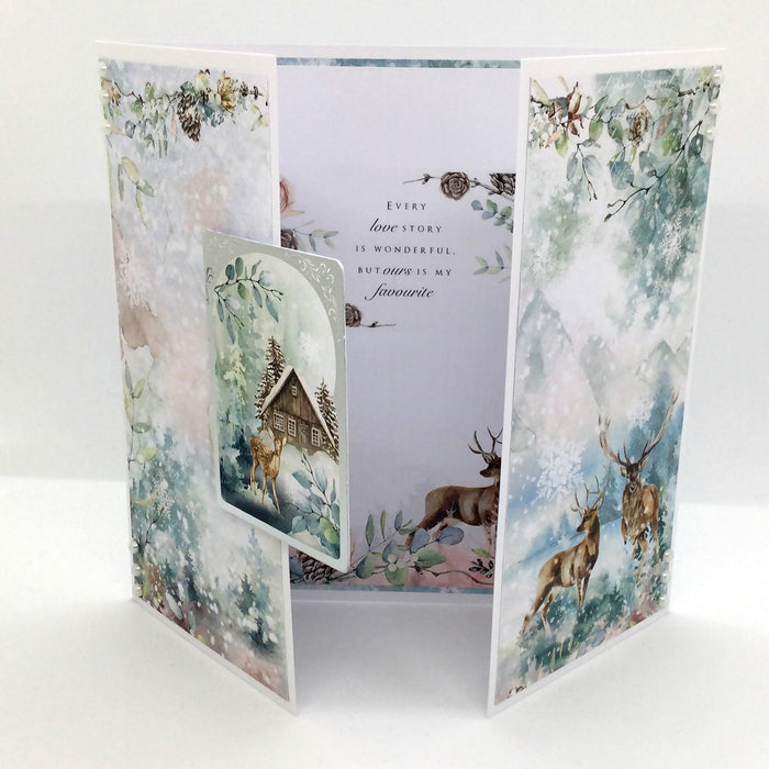 Kanban Crafts Winter Wonderland Folienpapier-Bastelaufsätze, 6 Blatt