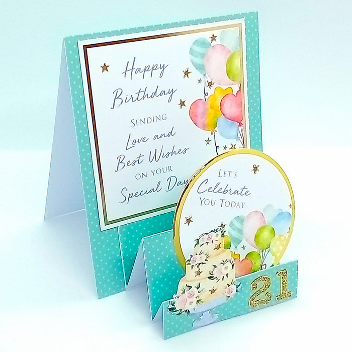 Kanban Crafts Pretty Birthdays Card Toppers Collection, 10 sheets