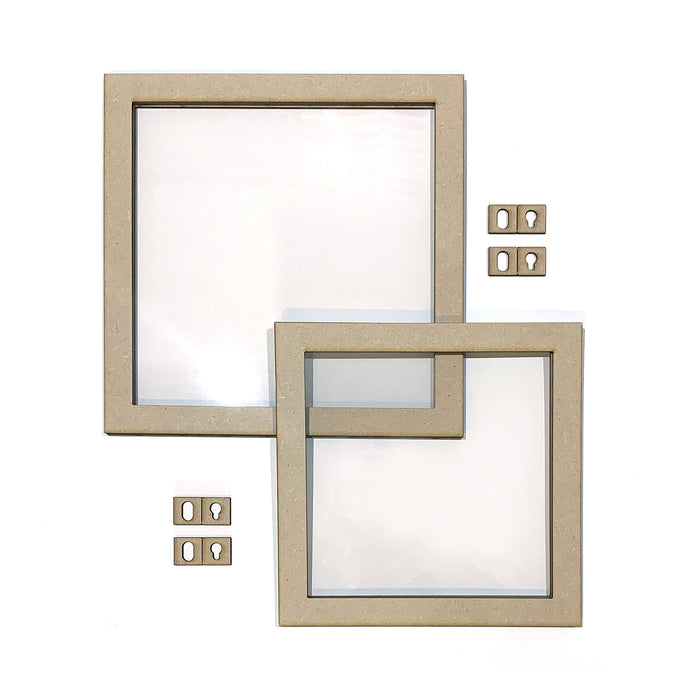 MDF Floating Frames - Square (Pack of 2)
