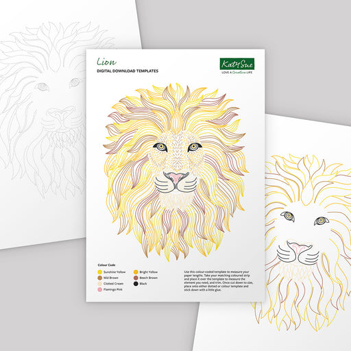 Lion-Digital-Quilling-Template-2