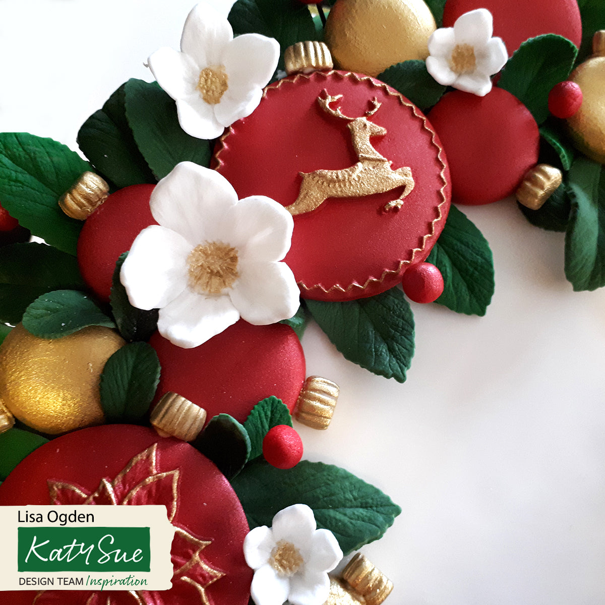 Prancing Reindeer Cupcake Topper Silicone Mould